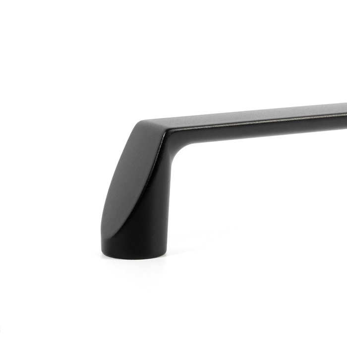 GIUSTI Tirador de Puerta Alan de Zamak - Niquel Satinado, Oro Satinado, Negro Mate - Distancia entre Agujeros 96 mm