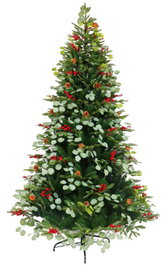 DKD Home Decor Árbol LED PVC Eucalipto Verde 129x129x210 cm