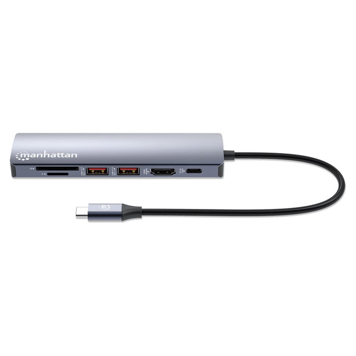 MANHATTAN 7-in-1 Dockingstation USB-C con 1xHDMI y 2xUSB 10Gb/s MANHATTAN 7-in-1 Dockingstation USB-C con 1xHDMI y 2xUSB 10Gb/s