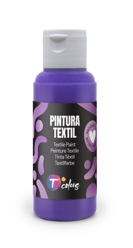 Tcolors Pintura textil violeta 80 ml Tcolors Pintura textil violeta 80 ml