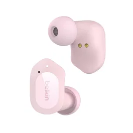 Belkin SOUNDFORM Play Auriculares Inalámbricos Bluetooth 5.2 True Wireless (TWS) Intraurales con Cancelación de Ruido y Micro, Rosa, 38h Autonomía