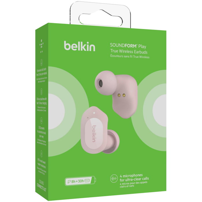 Belkin SOUNDFORM Play Rosa True Wireless In-Ear AUC005btPK
