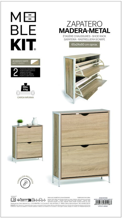 Moblekit Mueble Zapatero 2 Niveles ESKA