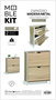 Moblekit Mueble Zapatero 2 Niveles ESKA
