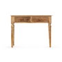 Giftdecor Mesa Recibidor 2 Cajones Hojas Natural Marrón