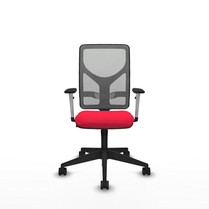 PIQUERAS Y CRESPO Silla de oficina Motilla con mecanismo Sincro, Rojo y Gris PIQUERAS Y CRESPO Silla de oficina Motilla con mecanismo Sincro, Rojo y Gris