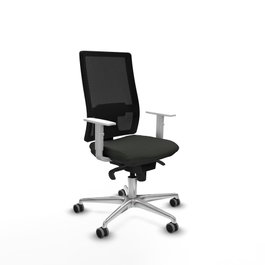 PIQUERAS Y CRESPO Silla de oficina Horna con Mecanismo Sincro, Negro