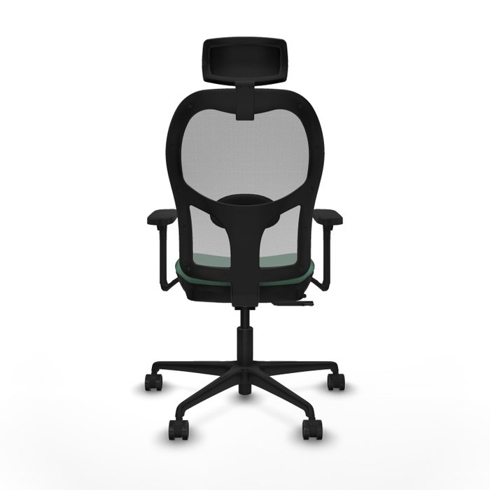 PIQUERAS Y CRESPO Silla de oficina Jorquera con mecanismo Sincro/Traslack Verde esmeralda y Gris PIQUERAS Y CRESPO Silla de oficina Jorquera con mecanismo Sincro/Traslack Verde esmeralda y Gris