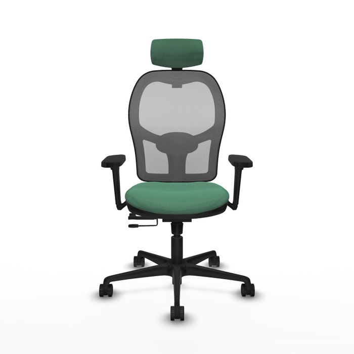 PIQUERAS Y CRESPO Silla de oficina Jorquera con mecanismo Sincro/Traslack Verde esmeralda y Gris PIQUERAS Y CRESPO Silla de oficina Jorquera con mecanismo Sincro/Traslack Verde esmeralda y Gris
