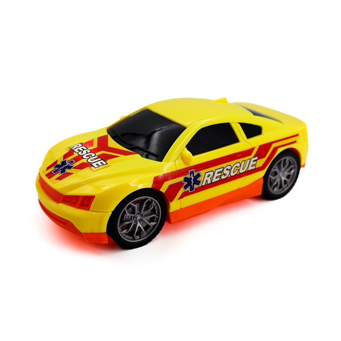 Tachan Helicóptero y Coche de Rescate con Luz y Sonido Juguete Escala 1:14