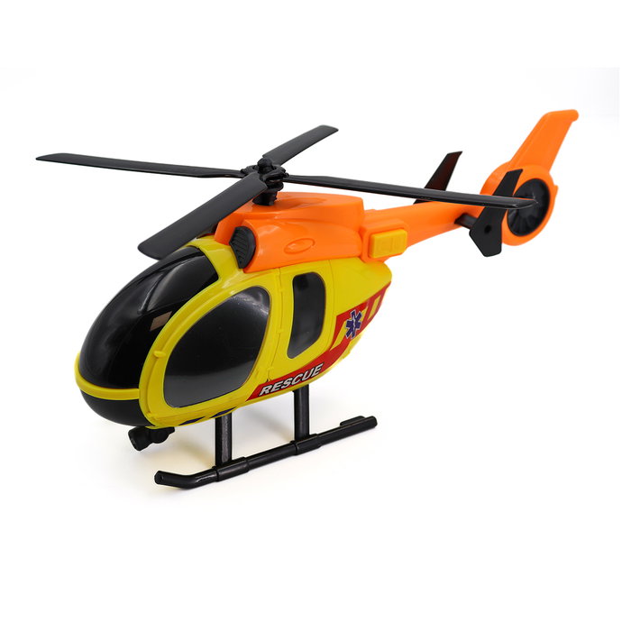 Tachan Helicóptero y Coche de Rescate con Luz y Sonido Juguete Escala 1:14