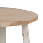 Ixia Mesa de Centro Natural-Blanco 60 x 60 x 45 cm