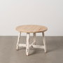 Ixia Mesa de Centro Natural-Blanco 60 x 60 x 45 cm