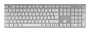 Tacens ZENITH 6ZENITHWES Combo Inalámbrico IA 3 en 1, Teclado Español QWERTY de Perfil Bajo con Tecla Copilot, Ratón Óptico 3200 DPI, Alfombrilla Nanotextil, Plata y Blanco