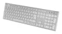 Tacens ZENITH 6ZENITHWES Combo Inalámbrico IA 3 en 1, Teclado Español QWERTY de Perfil Bajo con Tecla Copilot, Ratón Óptico 3200 DPI, Alfombrilla Nanotextil, Plata y Blanco