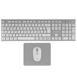 Tacens 6ZENITHWPT Pack Gaming Inalámbrico Teclado Portugués + Ratón + Alfombrilla DualLink 2.4GHz SmartKey Copilot AI