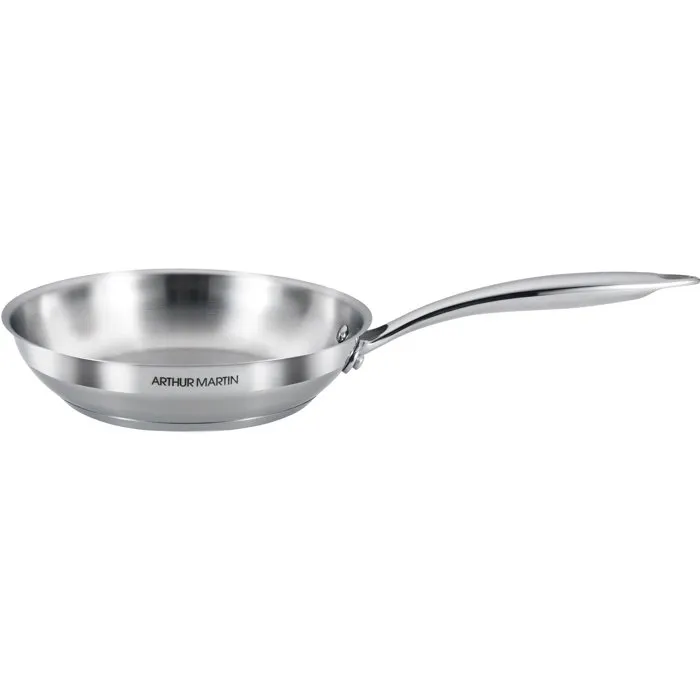 Arthur Martin Sartén Grand Chef AM5336, Acero Inoxidable 18/10, Ø20 cm, Apta para Todo Tipo de Fuegos Incluida Inducción