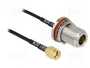 DeLOCK Cable de antena coaxial RG-174 RP-SMA hembra a N macho 30 cm