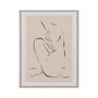 Cuadro Impresión Silueta 2/M Decoración 45 X 3 X 60 cm (Set de 2)