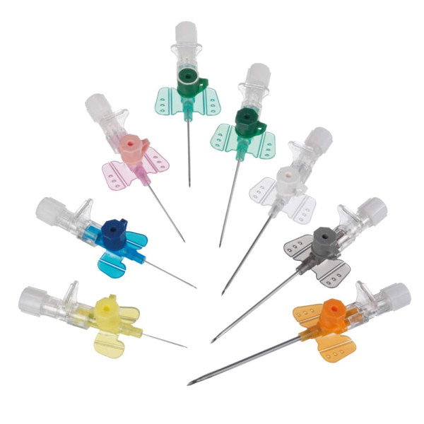 B. Braun Catéter Vasovet con Alas y Punto de Inyección Verde 18G/1,3x45 mm