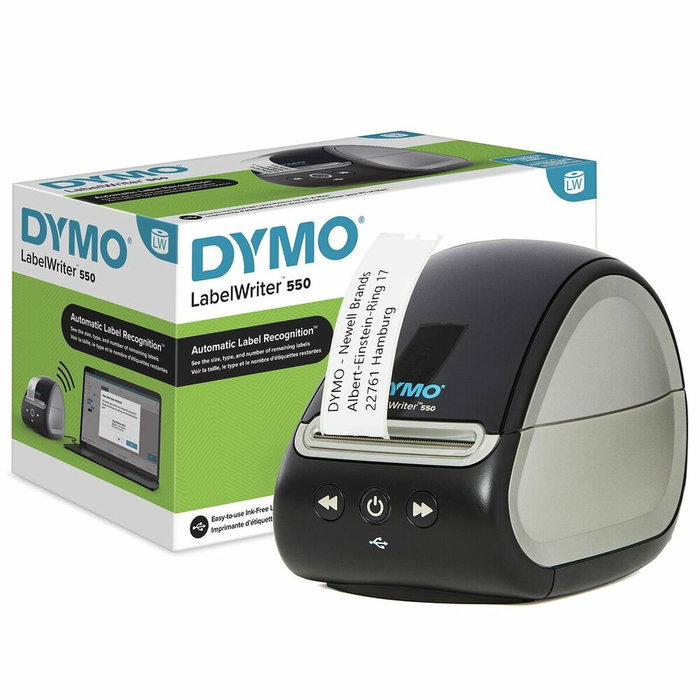 Dymo LabelWriter 550 Etiquetadora Térmica USB Negra/Gris Dymo LabelWriter 550 Etiquetadora Térmica USB Negra/Gris