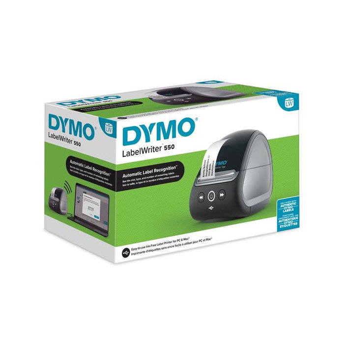 Dymo LabelWriter 550 Etiquetadora Térmica USB Negra/Gris Dymo LabelWriter 550 Etiquetadora Térmica USB Negra/Gris