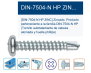 DUVER Tornillo Autotaladrante Cabeza Redonda 9.5mm x 22mm Rosca 3.5mm (Pack de 1000)