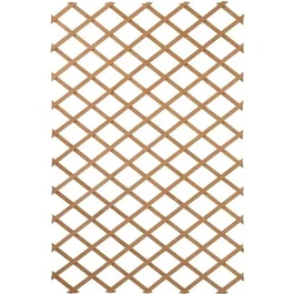 Nature Valla de Jardín Extensible 50 x 150 cm Madera Natural Marrón