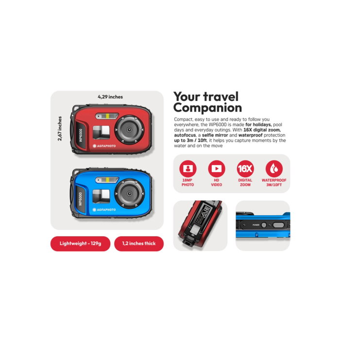 AgfaPhoto Realishot WP6000 Azul