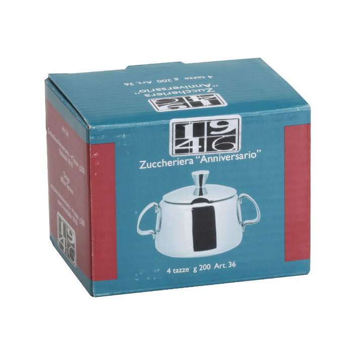 1946 Azucarero 200 G 1946 Acero Inoxidable 18/10 con Tapa y Asas 1946 Azucarero 200 G 1946 Acero Inoxidable 18/10 con Tapa y Asas