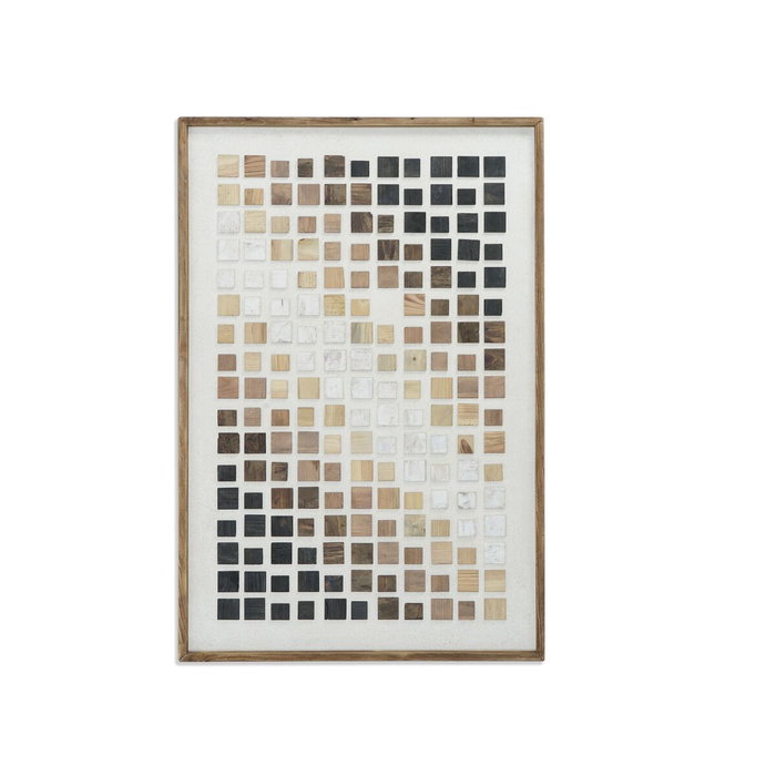 DKD Home Decor Cuadro de Madera Reciclada 82x122 cm Natural