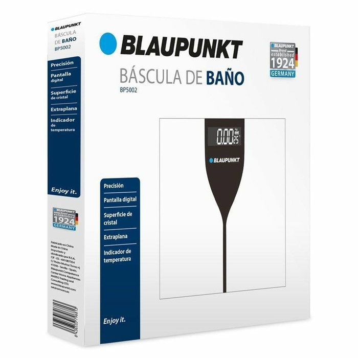 Blaupunkt BP5002 Báscula de Baño Digital con Superficie de Cristal