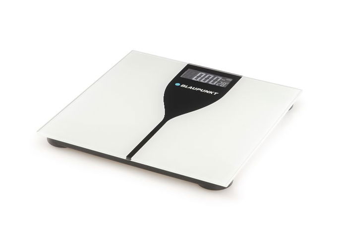 BLAUPUNKT Báscula de Baño Digital con Indicador de Temperatura y Superficie de Cristal Extraplano