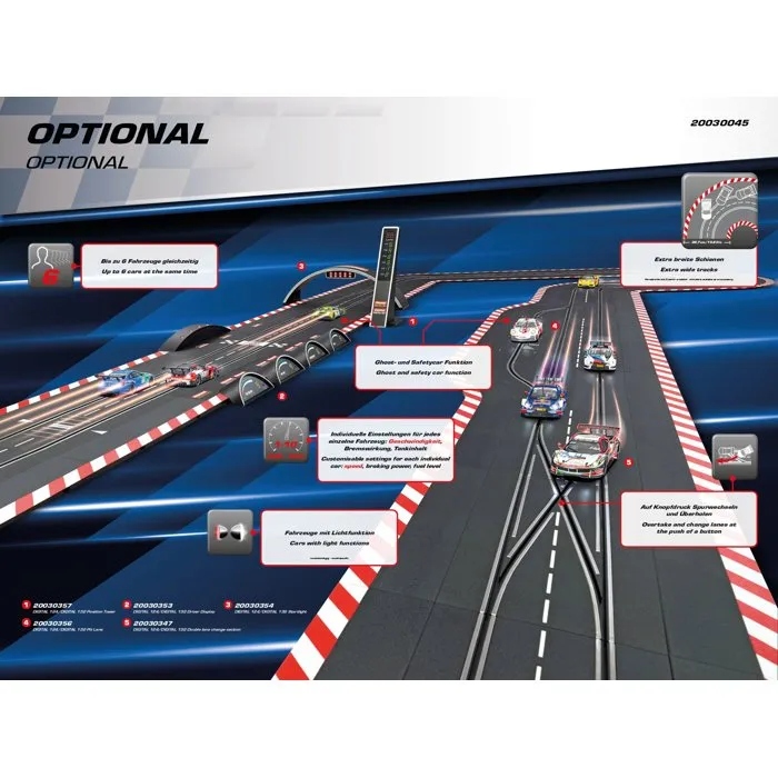 Carrera CAR4007486300453 - Circuito de Carreras Eléctrico Digital 132, Escala 1:32, 2 Coches GT, para Mayores de 8 años