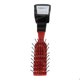 EuroStil Cepillo Esqueleto Púa Bola Mango de Goma Rojo
