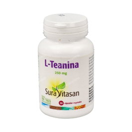 SURA VITASAN L-Teanina 250mg 30 Cápsulas - Suplemento Aminoácido Té Verde para Función Cognitiva