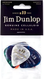 Dunlop Pack Variety Celluloid Medium Puas Guitarra 12 Unidades