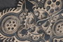 DKD Home Decor Reloj de Pared de Pino y Metal Natural/Blanco 86x86 cm