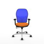 PIQUERAS Y CRESPO Silla de oficina Jorquera Naranja y Azul
