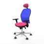PIQUERAS Y CRESPO Silla de oficina Jorquera, Sincro, Rosa/Azul