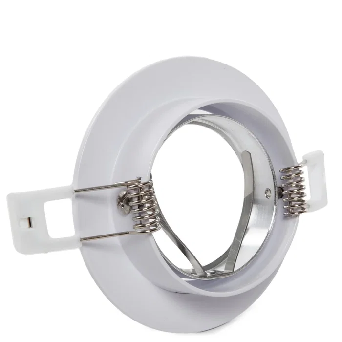 Aro Foco Downlight Circular Blanco 92MM Empotrable para GU10/GX53