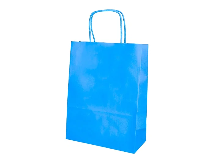 Q-connect Bolsa Papel Celulosa Celeste XS con Asa Retorcida 180x240x80 mm (25 Unidades) Q-connect Bolsa Papel Celulosa Celeste XS con Asa Retorcida 180x240x80 mm (25 Unidades)