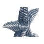 DKD Home Decor Tope de Puerta de Hierro Colado Azul 12x6x15 cm