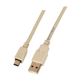 EFB Elektronik Cable USB 2.0 A Mini-USB B K5250.3V2, 3m, Gris