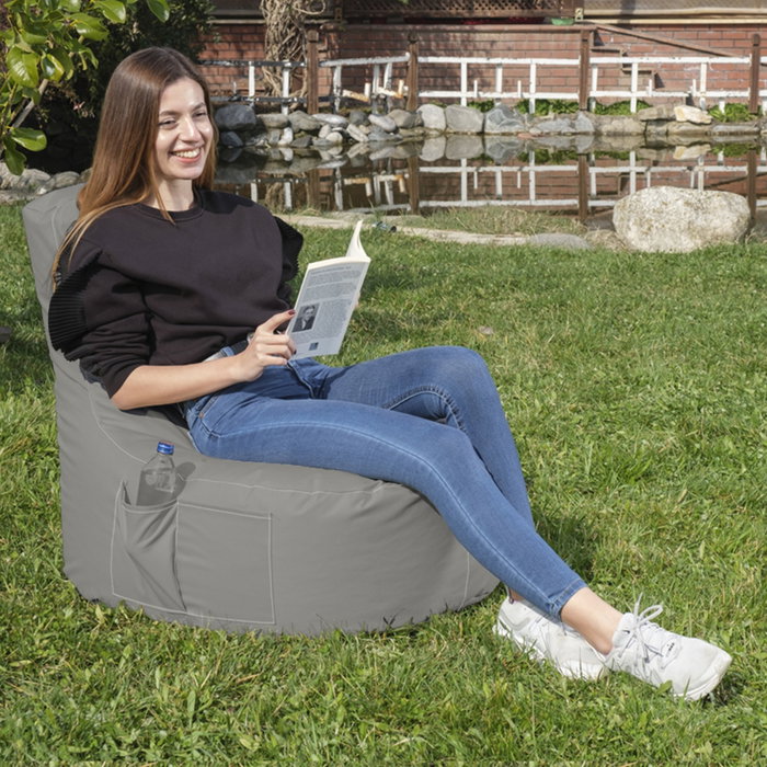 Atelier Del Sofa Puf de Jardín Fume 70x80x35 cm Atelier Del Sofa Puf de Jardín Fume 70x80x35 cm