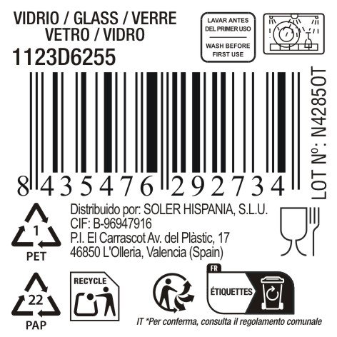 La Mediterranea Copa de Coñac Bois 280 ml (48 Unidades) inevitable
