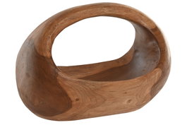 DKD Home Decor Bandeja de Decoración de Teca 42x24x20 Natural