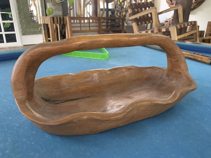 DKD Home Decor Bandeja de Decoración de Teca 42x24x20 Natural DKD Home Decor Bandeja de Decoración de Teca 42x24x20 Natural