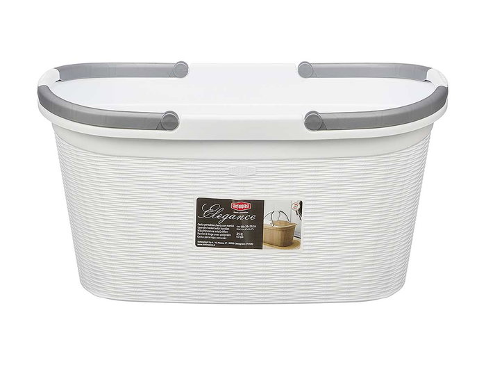 STEFANPLAST Cesto para la ropa con asas Elegance Blanco