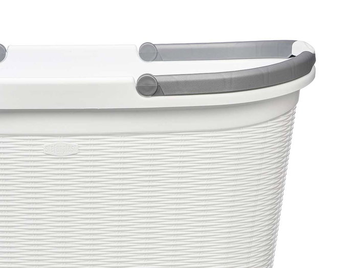 STEFANPLAST Cesto para la ropa con asas Elegance Blanco